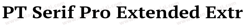 PT Serif Pro Extended ExtraBold字体转换
